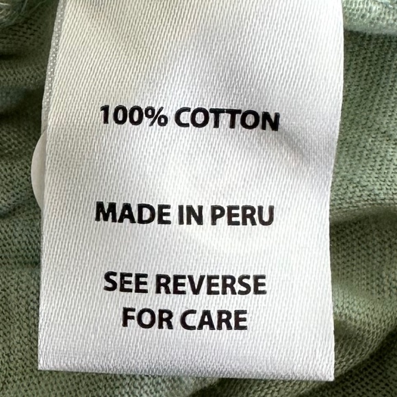 Spartina 449 Lorelei Faux Wrap Tank Top Sea Glass Large Cotton Summer Casual - Picture 9 of 13